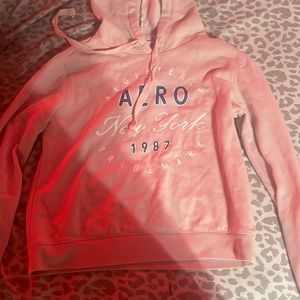 pink aeropostale crop hoodie